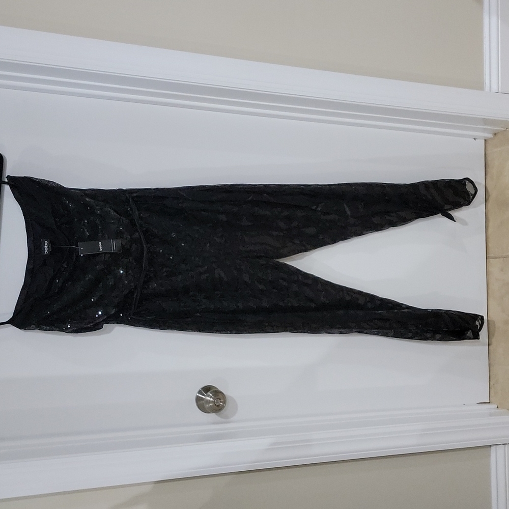 Strapless Sequin jumper-BEBE